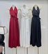 V-neck Halter Neck Sleeveless Jumpsuit